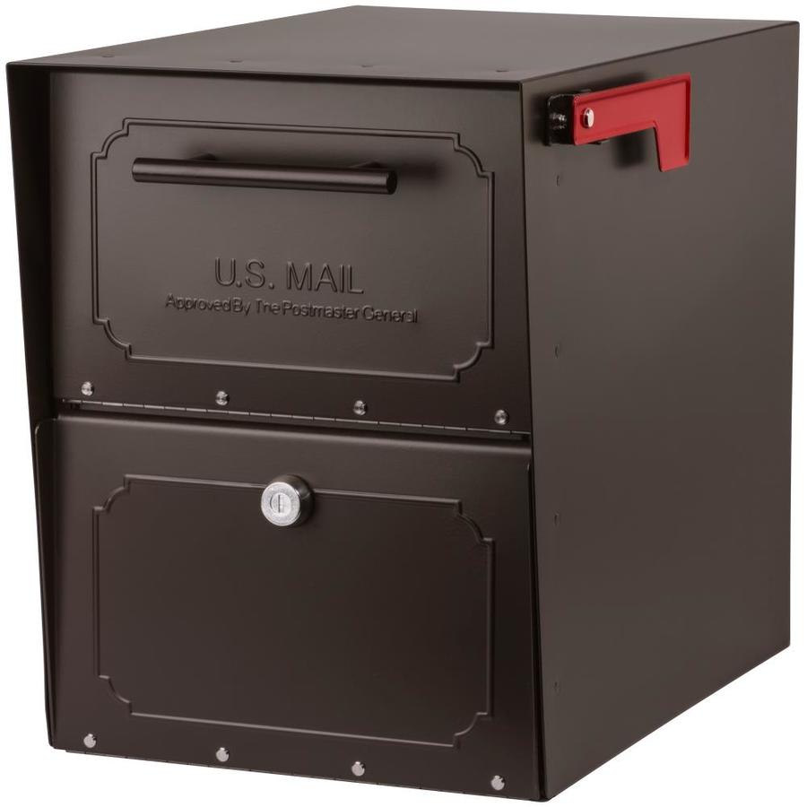 Architectural Mailboxes Oasis TriBolt Post Mount Locking Mailbox Rubbed