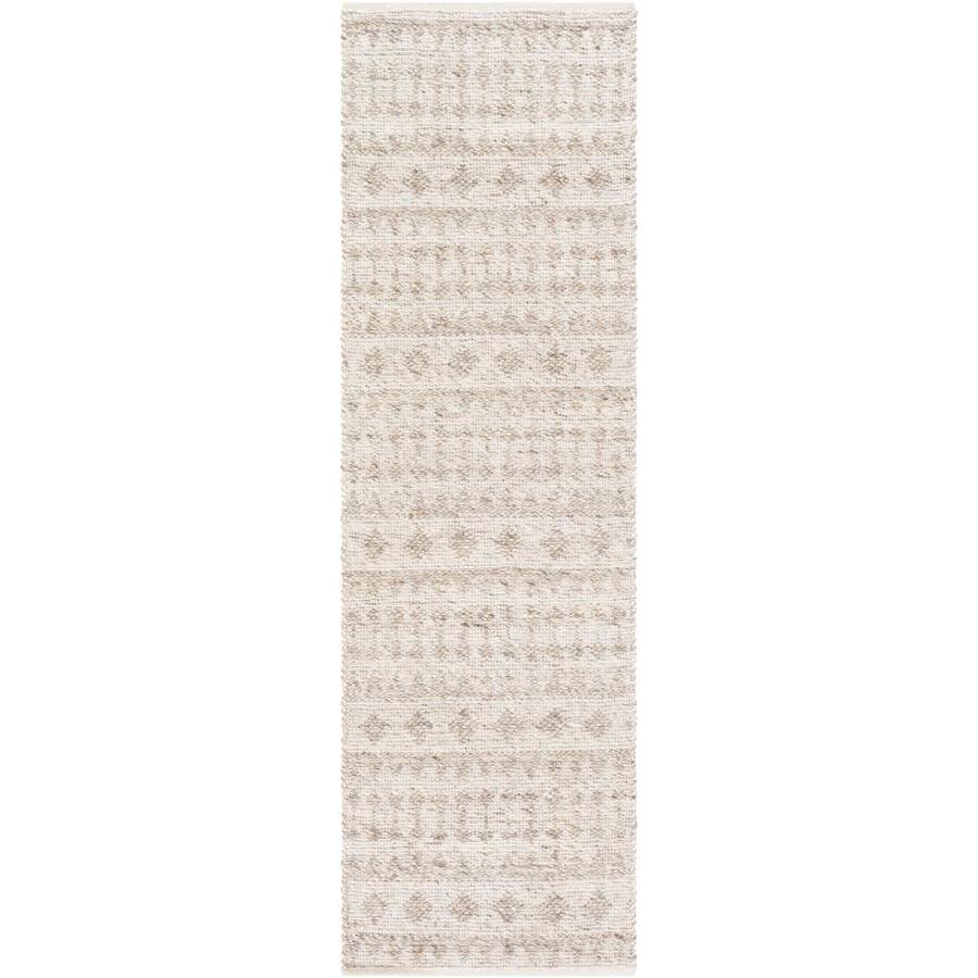 Surya Ingrid 3 X 8 Cream Indoor Geometric Global Handcrafted Area Rug In The Rugs Department At Lowes Com