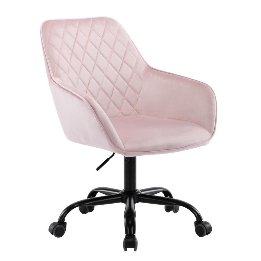 pink swivel chair