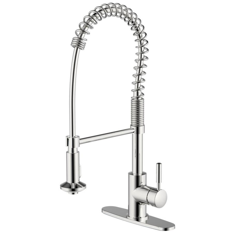 Cmi Casmir Single Handle Spring Coil Pull-down Kitchen Faucet In The 