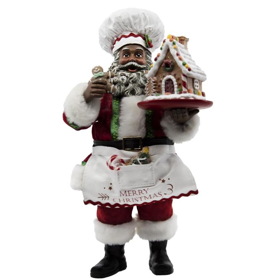 Kurt S. Adler Kurt Adler 10.5in Fabriche™ Black Chef Santa in the