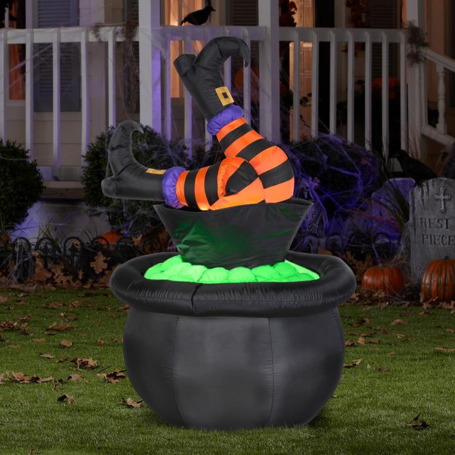 Gemmy Lighted Witch in the Outdoor Halloween Decorations & Inflatables