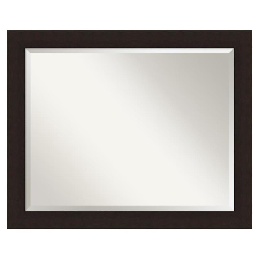 Amanti Art Carlisle Espresso Framed Bathroom Vanity Wall Mirror In The Bathroom Mirrors Department At Lowes Com