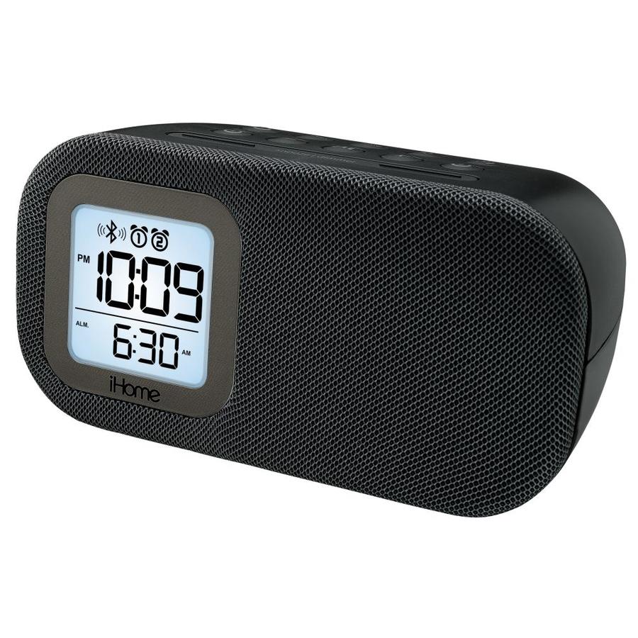 iHome iHome Bluetooth Dual Alarm FM Clock Radio with Speakerphone and