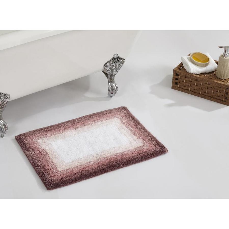 Better Trends Better Trends Torrent Collection 100 Cotton Tufted Bath Mat Rug 17 In X 24 In Rose In The Bathroom Rugs Shower Mats Department At Lowes Com