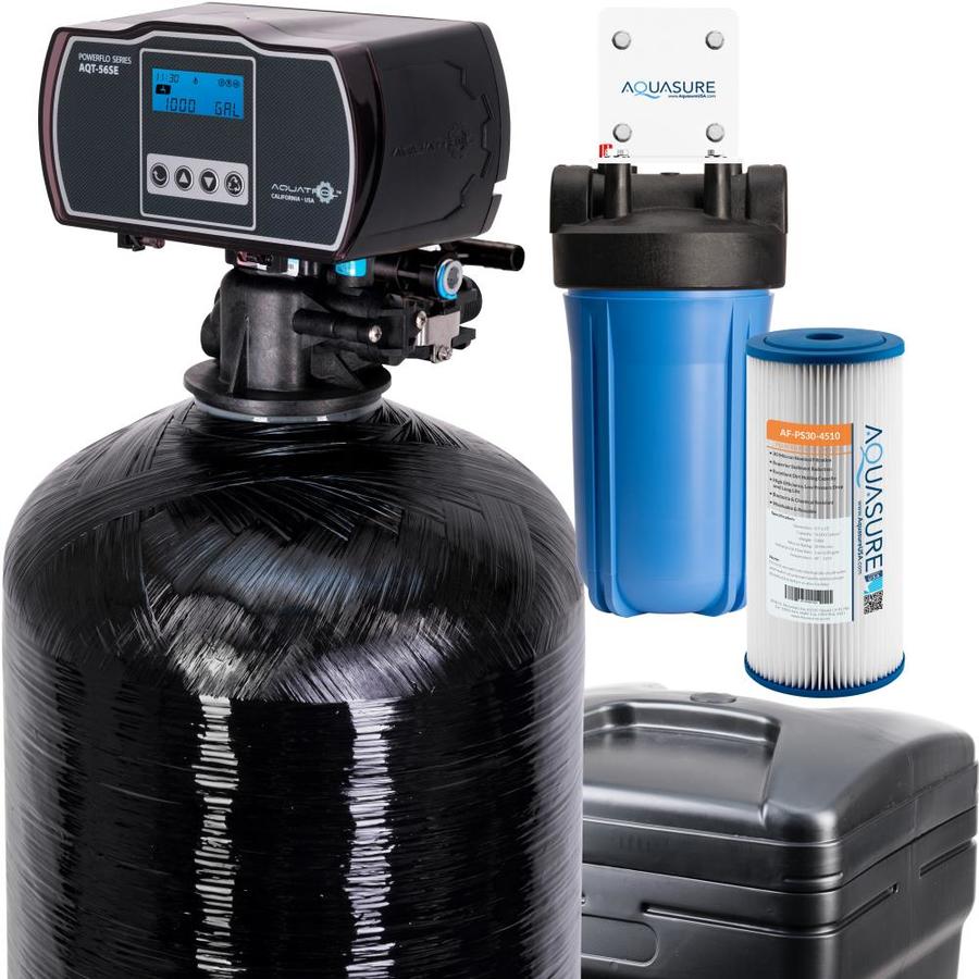 AQUASURE Harmony 64,000 Grain Fine Mesh Water Softener With Pleated ...