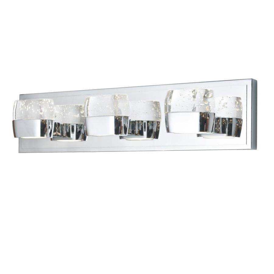 Et2 Volt Led 6-light Chrome Modern Contemporary Vanity Light Bar In The 