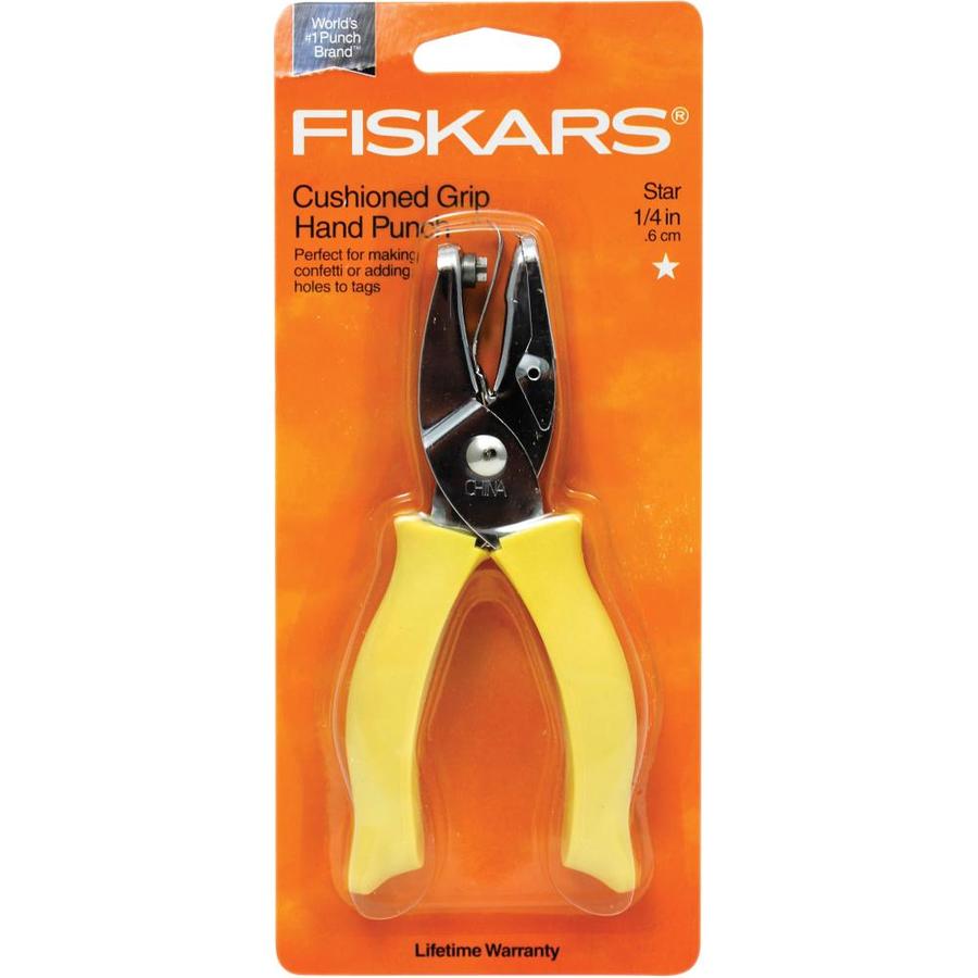 Fiskars Hand Punches, 0.25 in Star, Pack of 3 in the Staplers & Hole