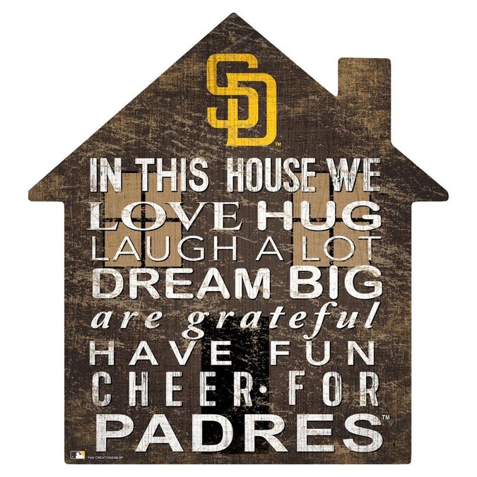 Fan Creations San Diego Padres 12in House Sign in the