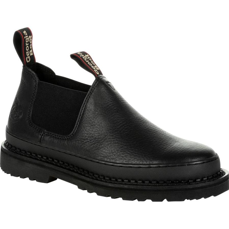 Georgia Boot Size: 14 Wide Mens Black 