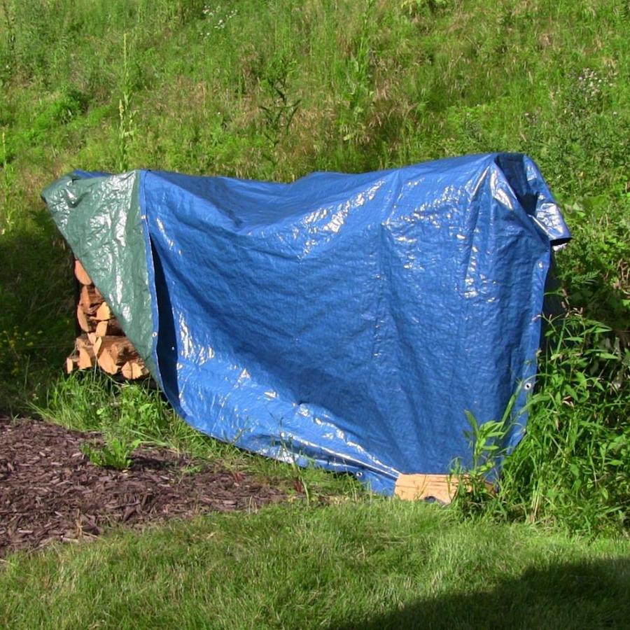 Sunnydaze Decor 16ft x 20ft Blue Standard Polyethylene Tarp in the