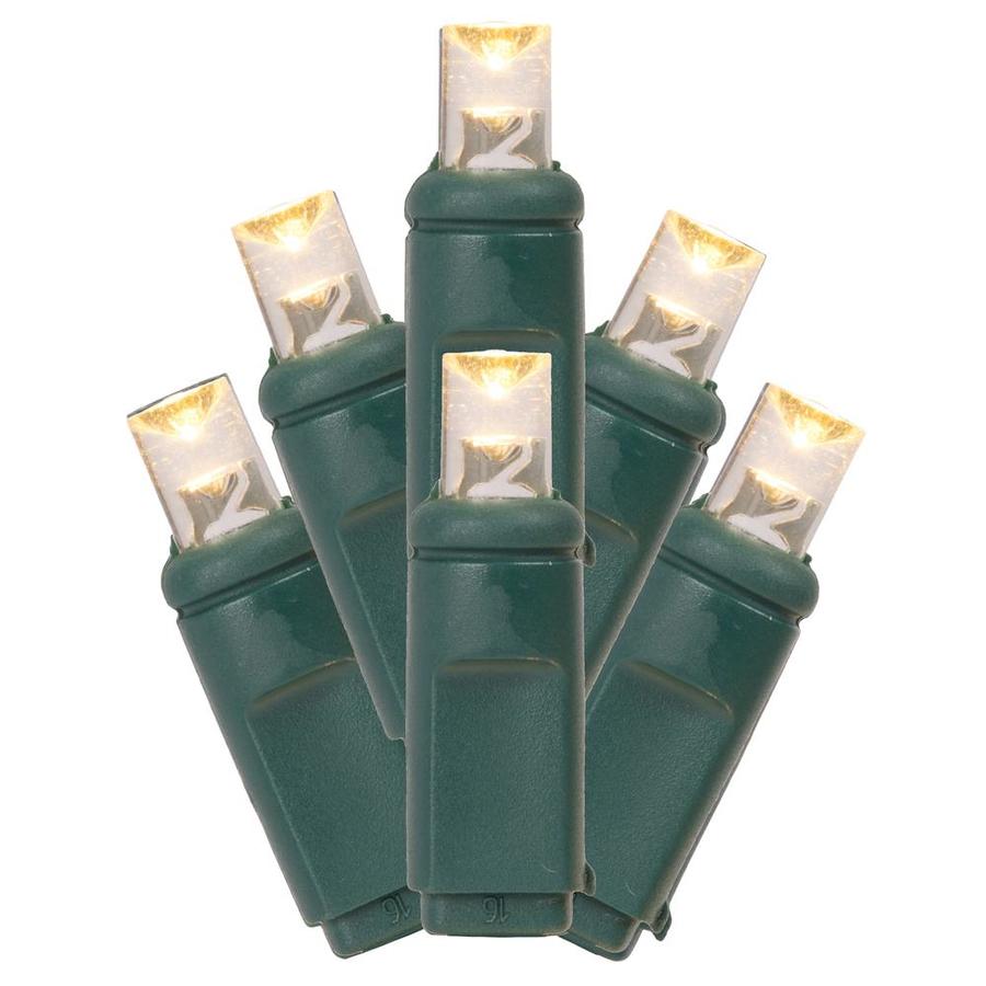 Vickerman Vickerman 50 Warm White Wide Angle LED Light on Green Wire