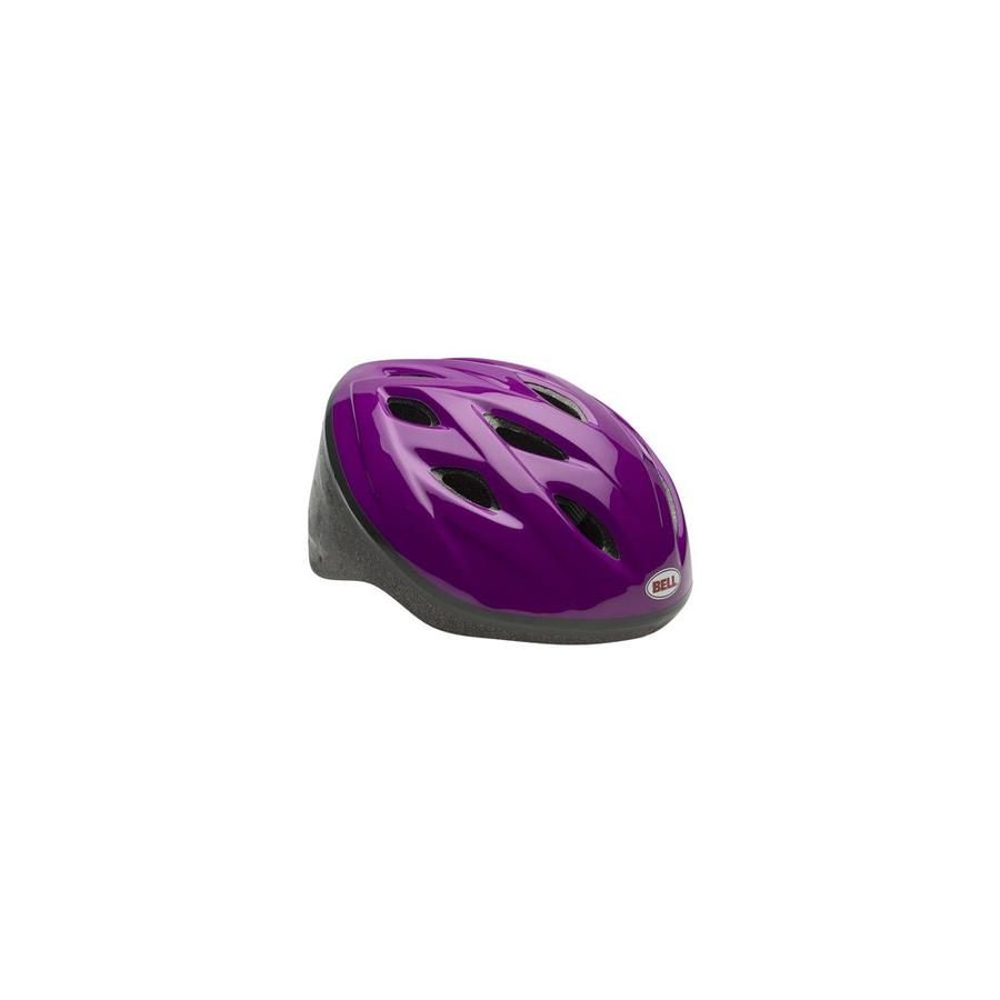 girls purple bike helmet