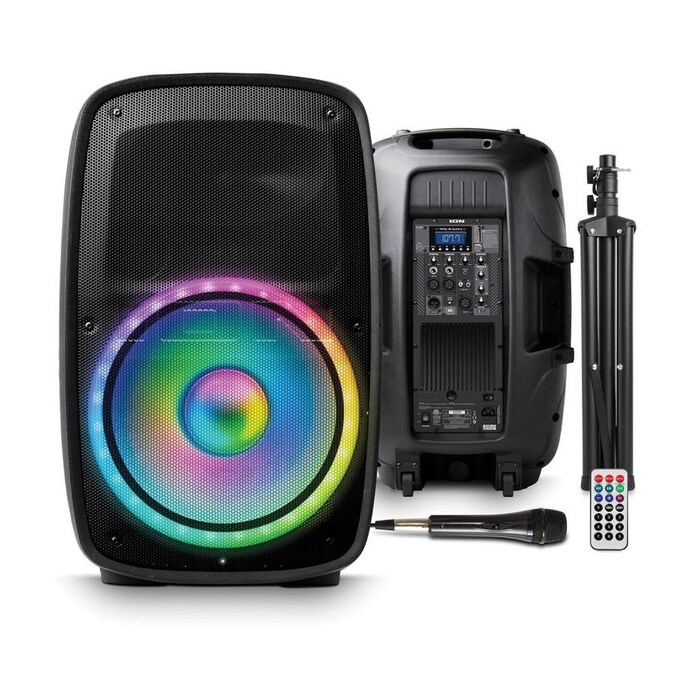 ION Audio Total PA Glow 3 High Power Bluetooth PA System with Lights in