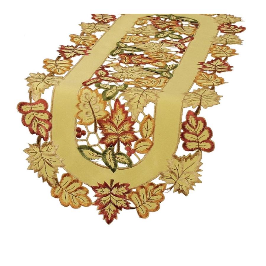 47 12\u201d x 12 12\u201d autumn multicolor table runner