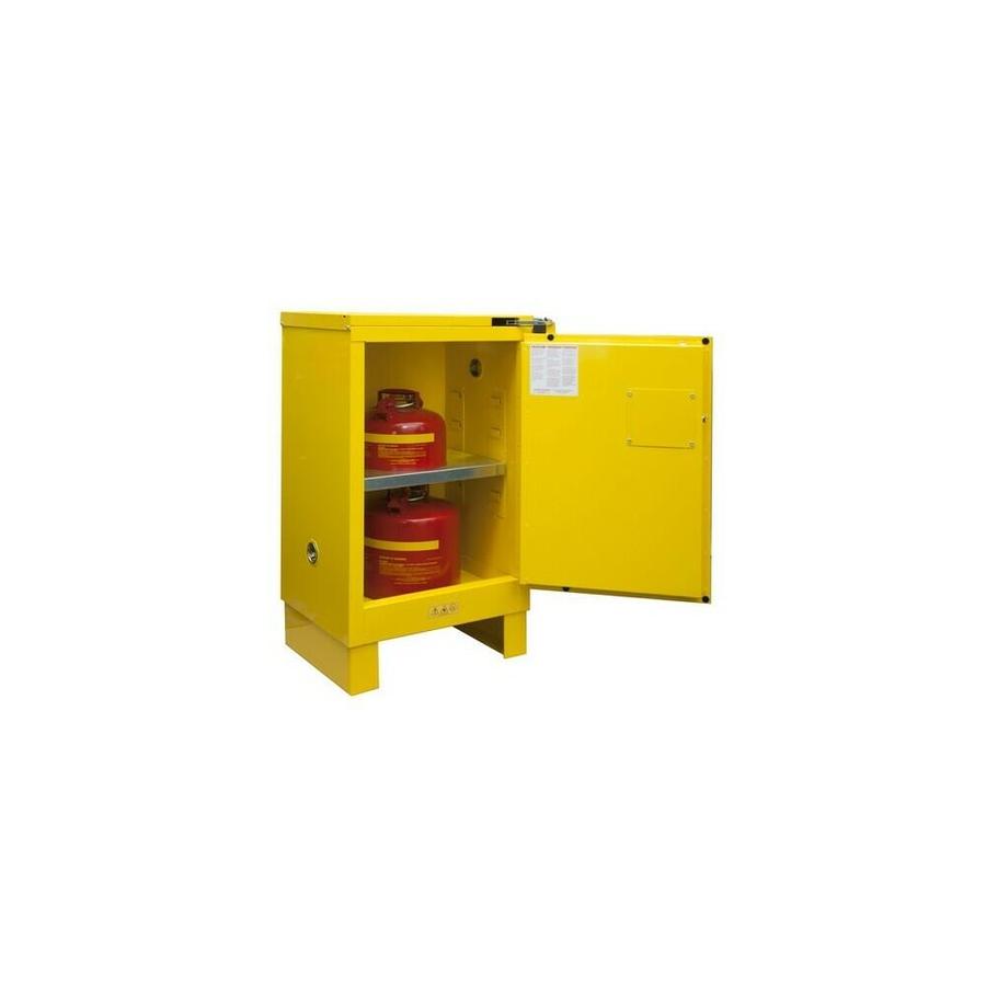 Durham Manufacturing Durham 1012sl 50 16 Gauge Welded Flammable Self Closing Doors Safety Cabinet With Legs And 1 Shelf Yellow 12 Gal In The Endless Aisle Department At Lowes Com