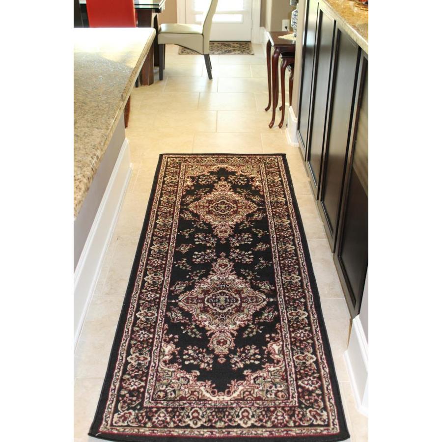 MSRUGS Nairobi 2 x 7 Black Indoor Runner in the Rugs department at