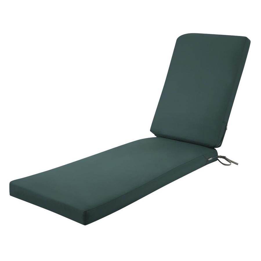 Classic Accessories Ravenna 72 X 21 X 3 Patio Chaise Lounge Cushion Slip Cover And Foam Mallard Green In The Patio Furniture Cushions Department At Lowes Com