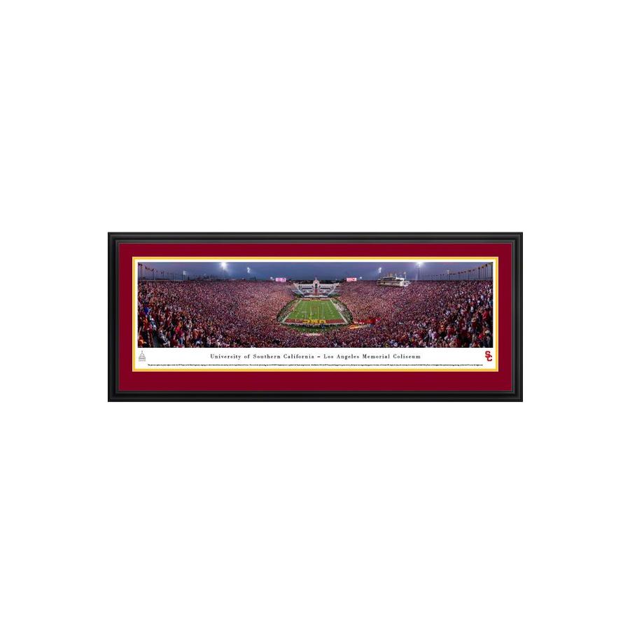 Blakeway Panoramas USC Trojans Football Panoramic Picture with Deluxe Frame in the Wall Art ...