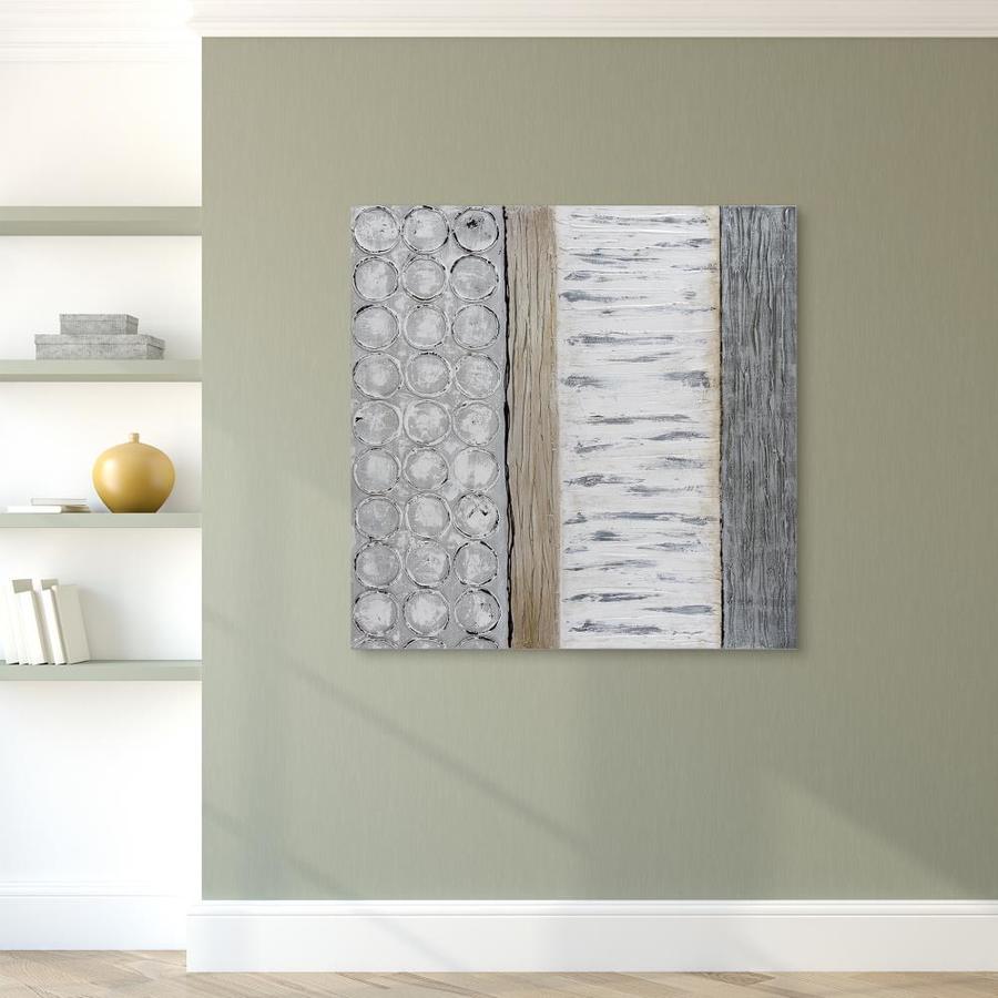 Empire Art Direct Textured Wall Art 48 x 48 Peaceful Grey Textured