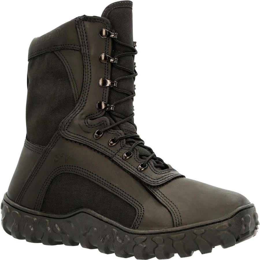 black rocky work boots