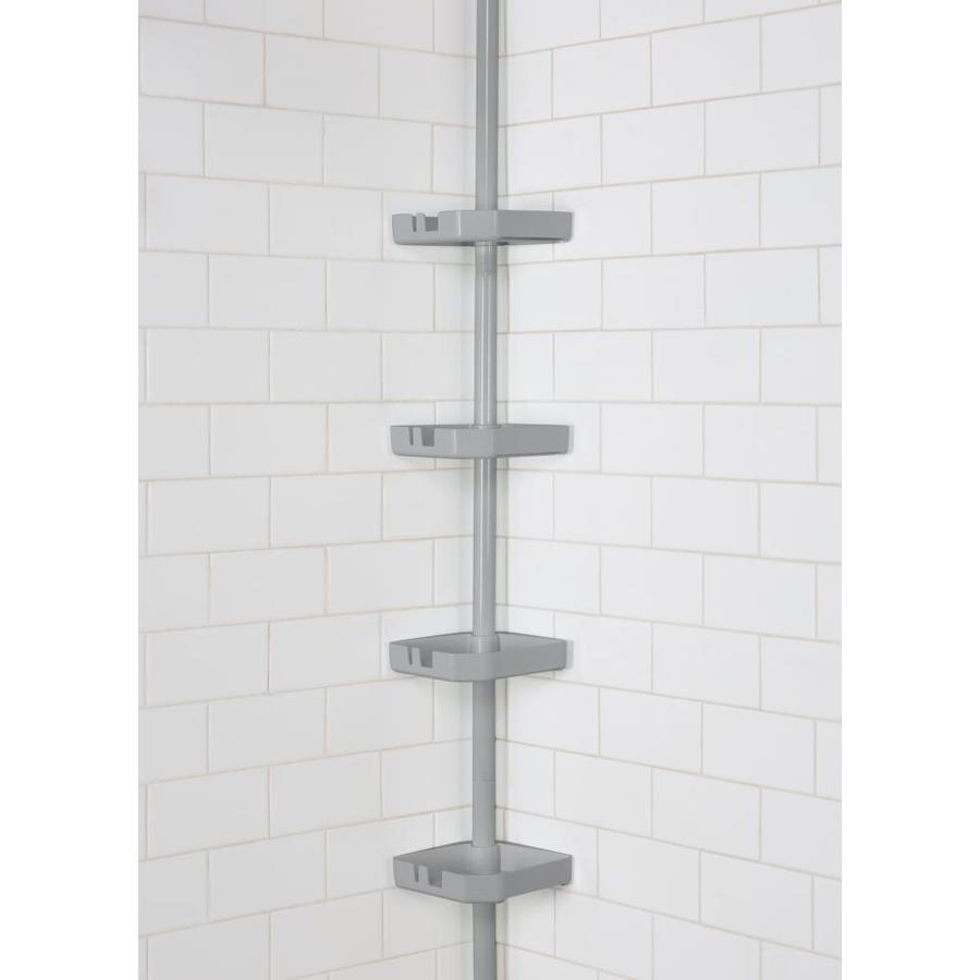 Bath Bliss Bath Bliss 4 Tier Tension Corner Shower Organizer Caddy in