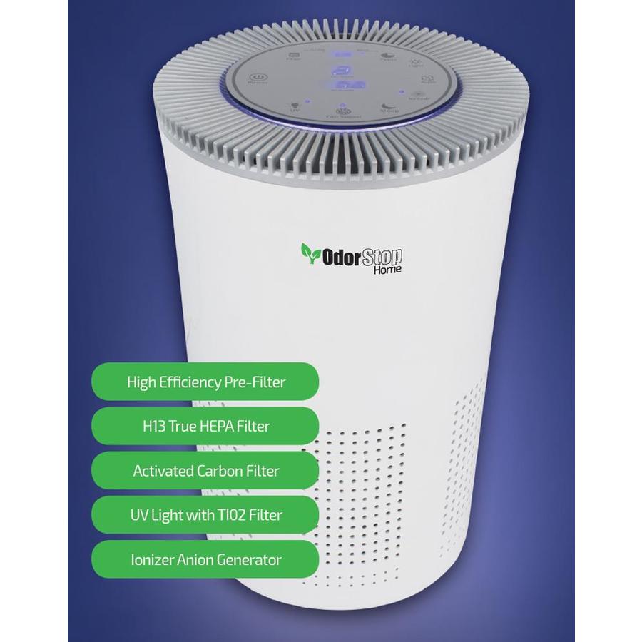 OdorStop 5-Speed 1000-sq ft True HEPA Air Purifier in the Air Purifiers department at Lowes.com