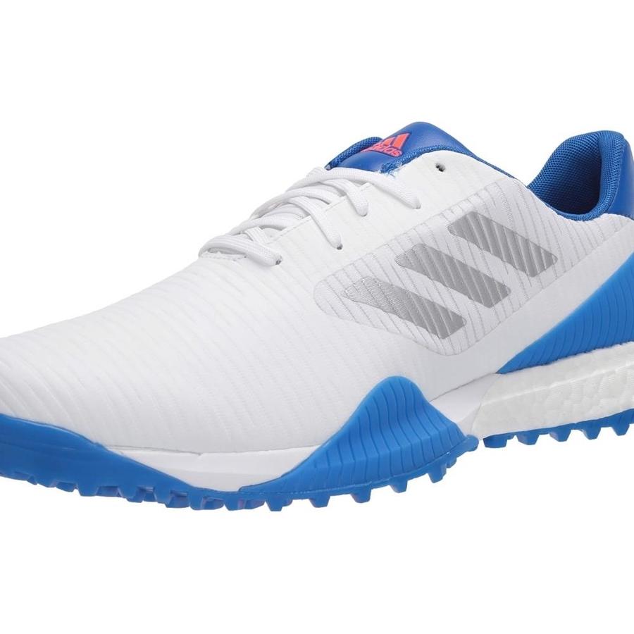 adidas red white and blue golf shoes