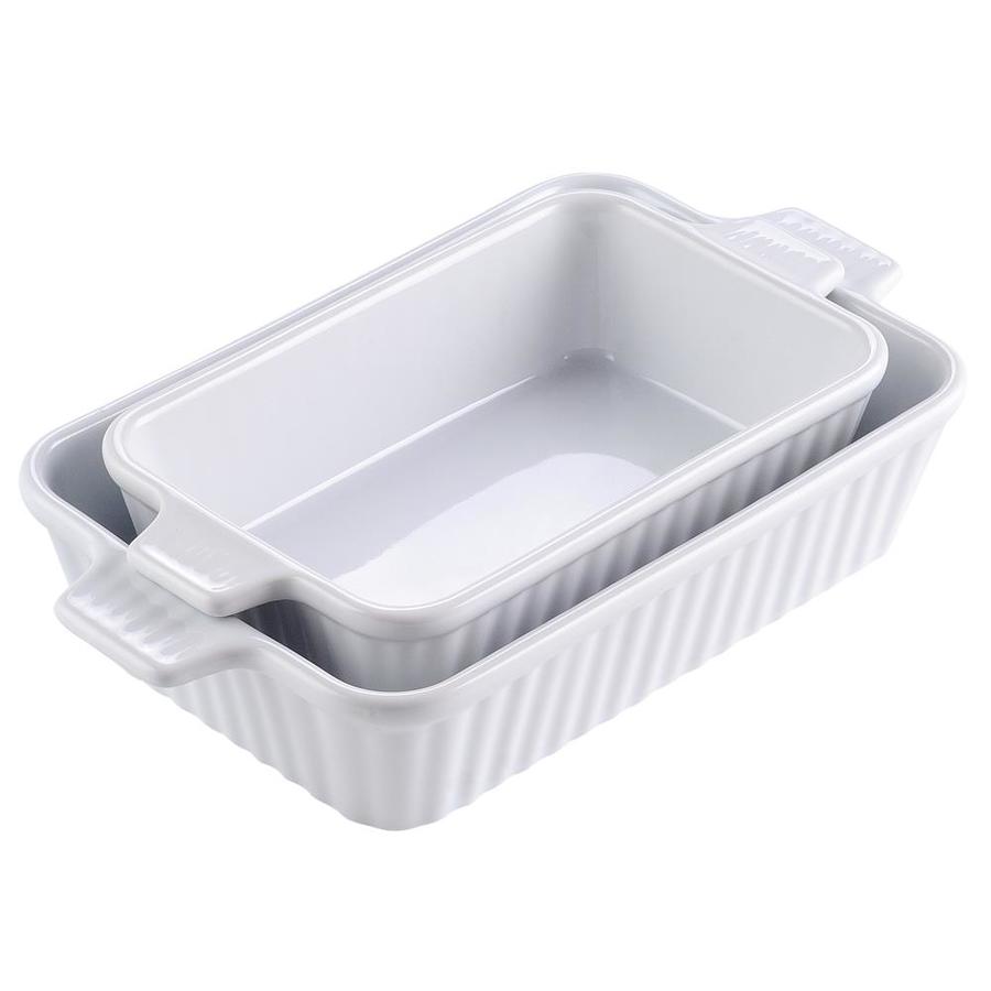 white baking dish