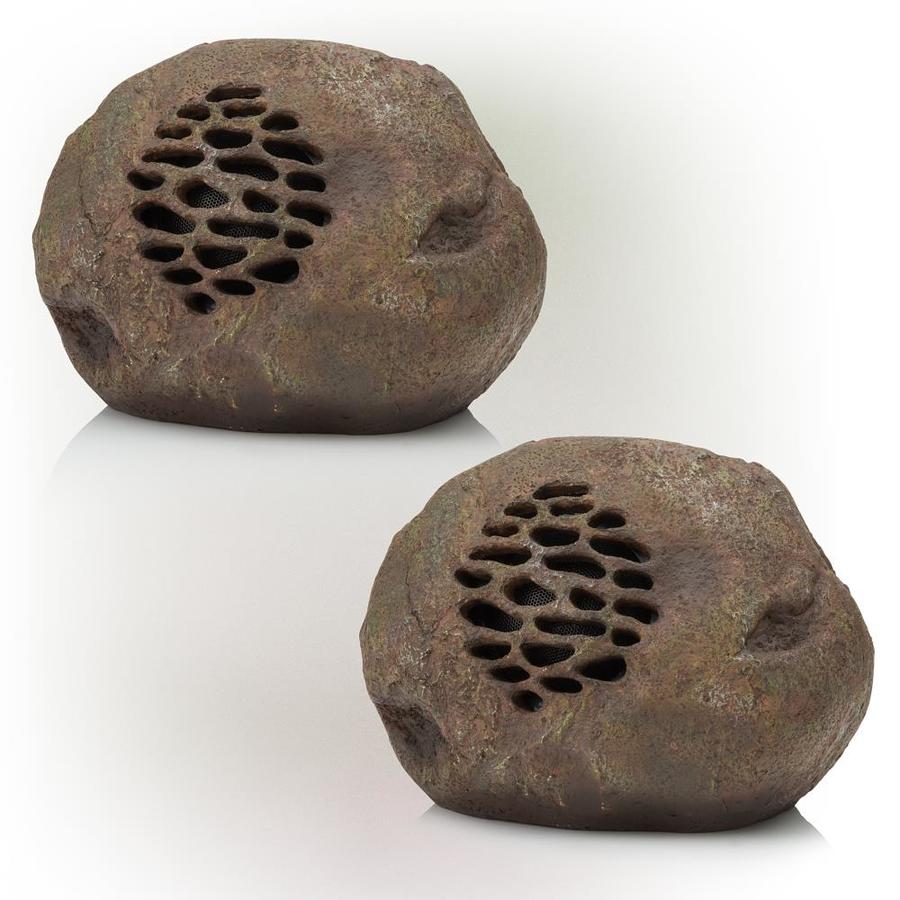 solar powered rock speakers