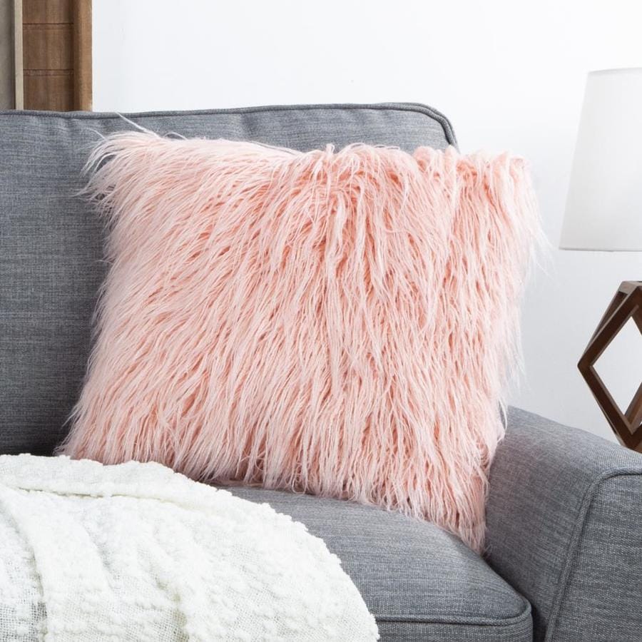 pink and grey decorative pillows