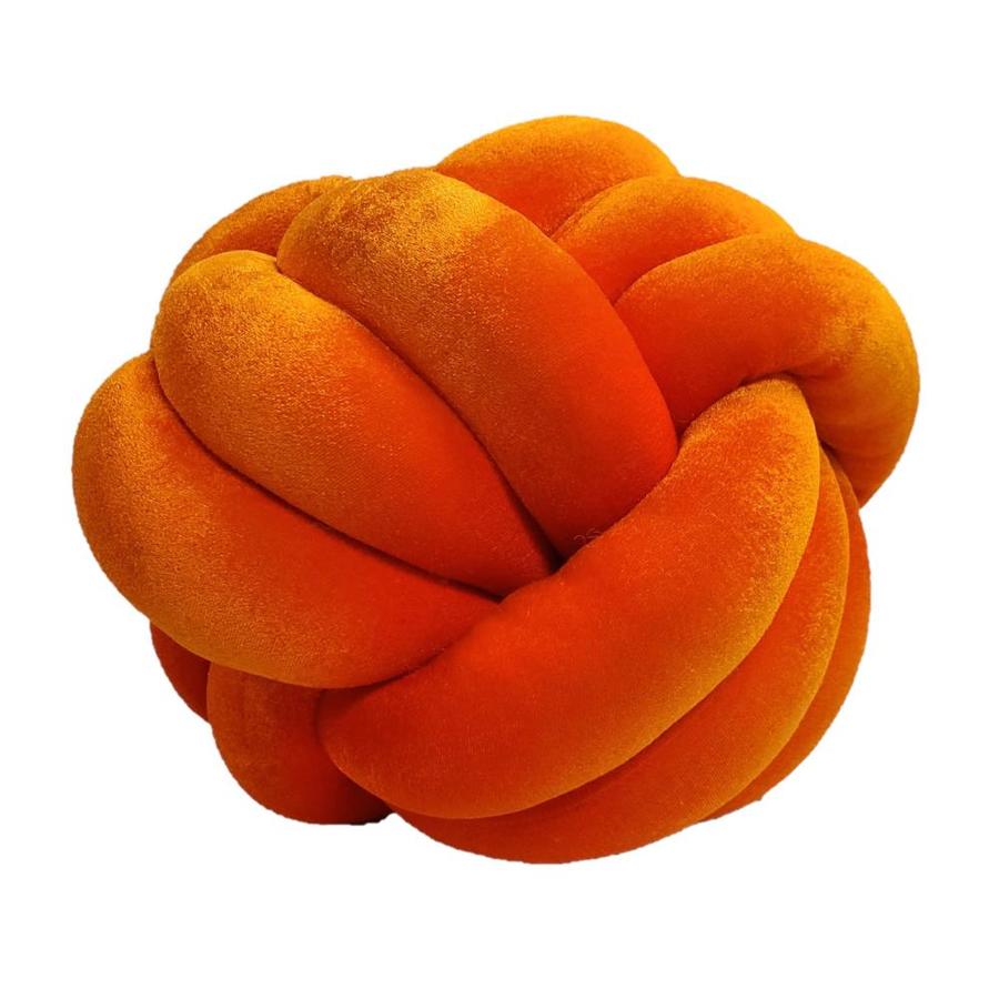 orange velvet throw pillows