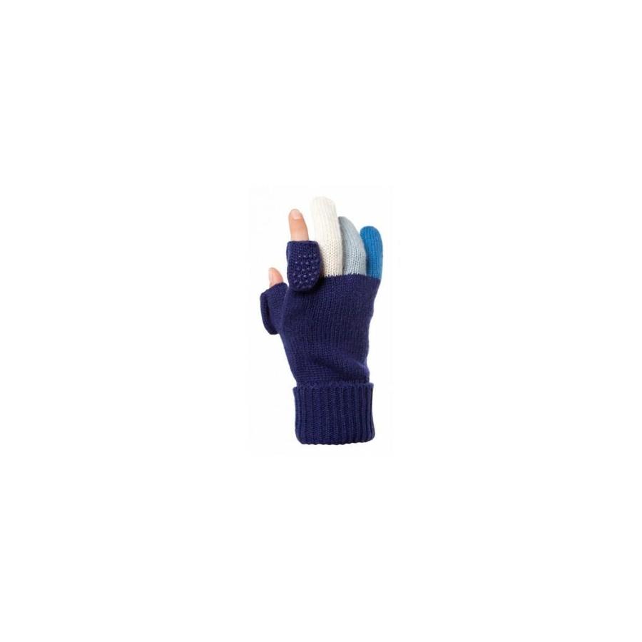 navy wool gloves