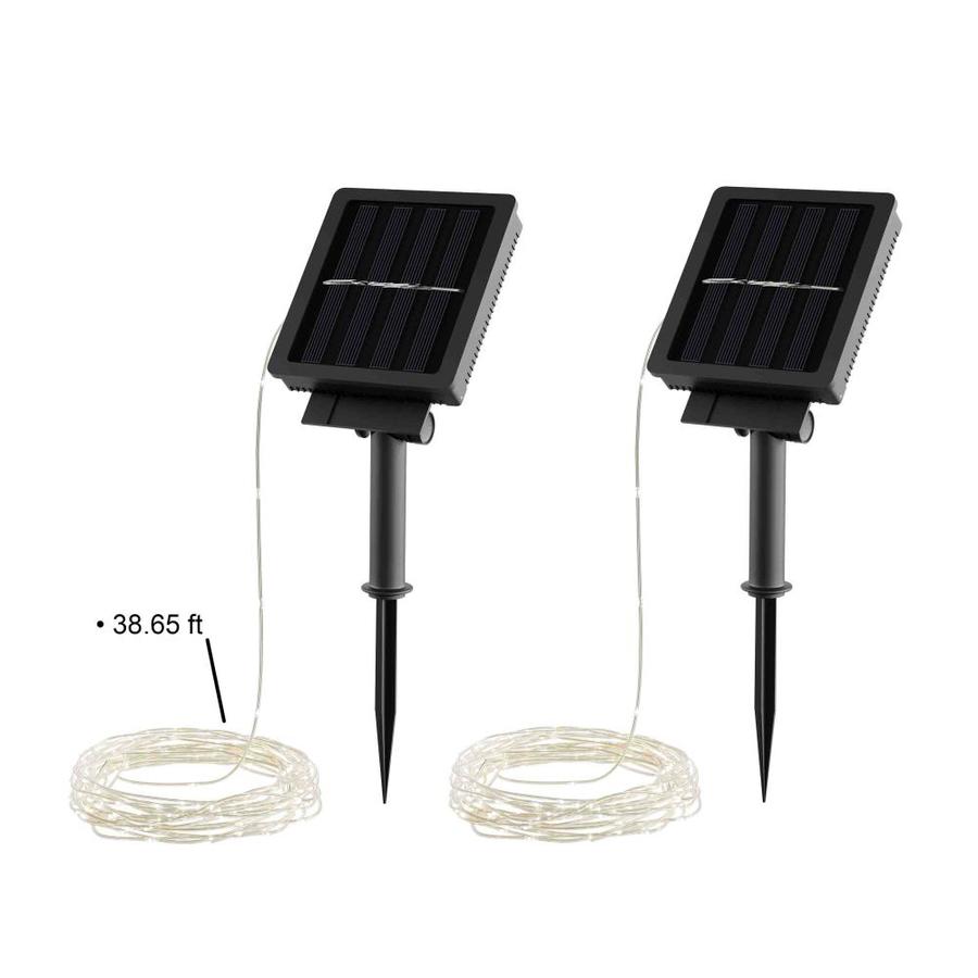 Nature Spring Outdoor Starry Solar String Lights- Solar Powered Warm ...