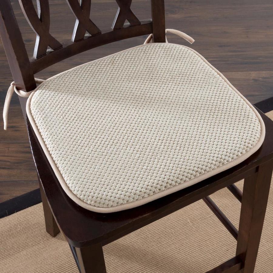 Hastings Home Memory Foam Chair Cushion For Dining Room Kitchen Outdoor Patio And Desk Chairs Machine Washable Pad With Nonslip Back By Hastings Home Taupe In The Indoor Chair Cushions Department At