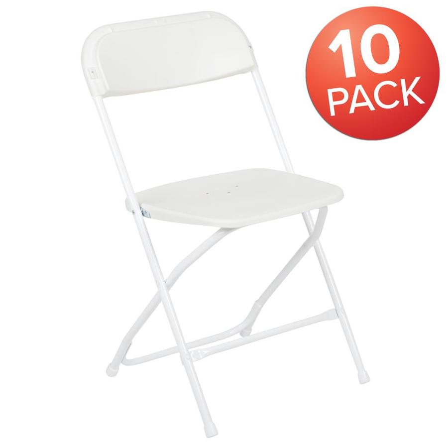 10 folding chairs