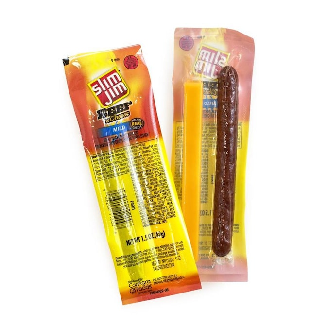 Slim Jim Slim Jim Beef and Cheese, 1.5 oz, 18 in the Snacks &amp; Candy ...
