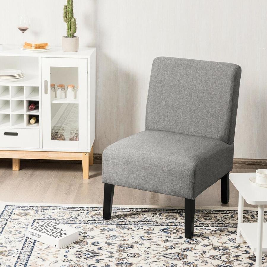 armless accent chair