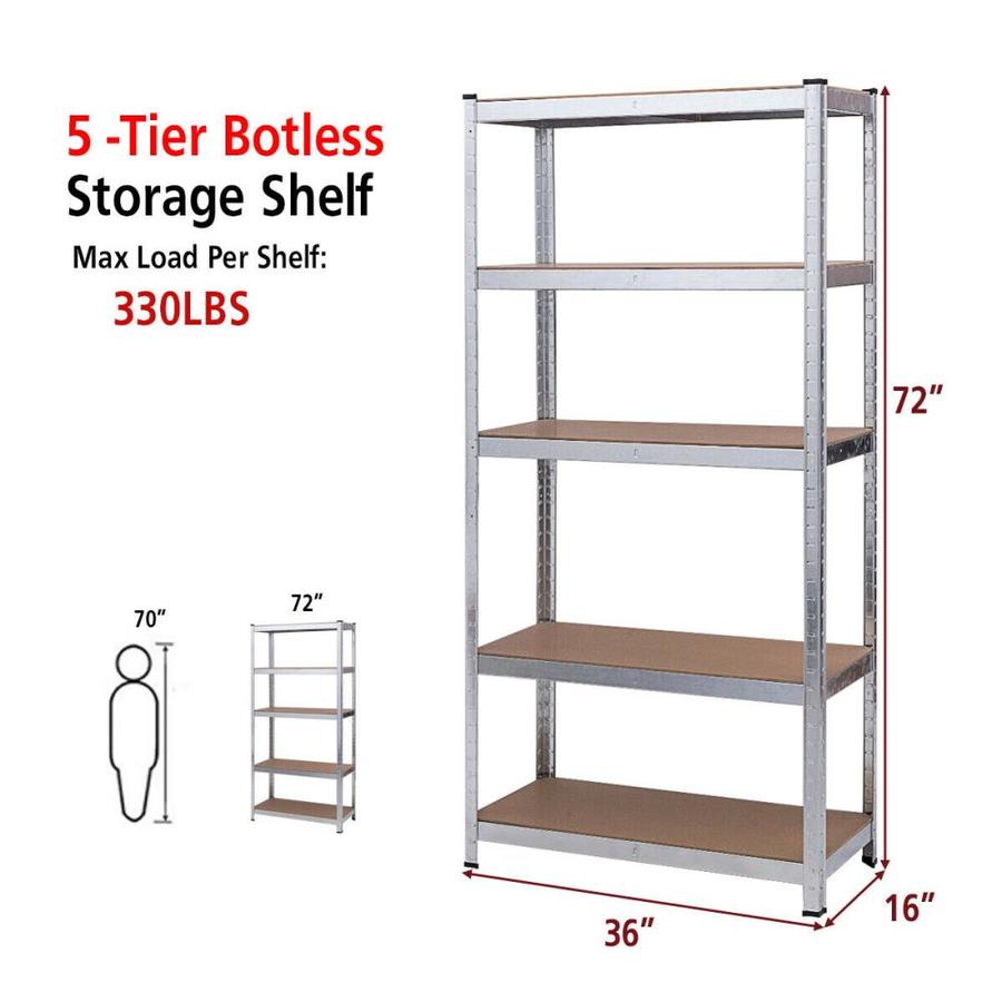 Goplus Costway 16-in X 36-in Mdf Column Shelves In The Column Shelves 