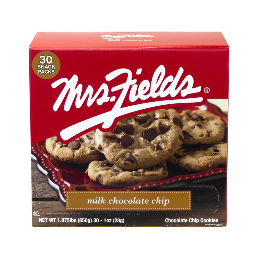 Mrs Fields Mrs Fields Milk Chocolate Chip Cookies 1 Oz 30 In The Snacks And Candy Department At