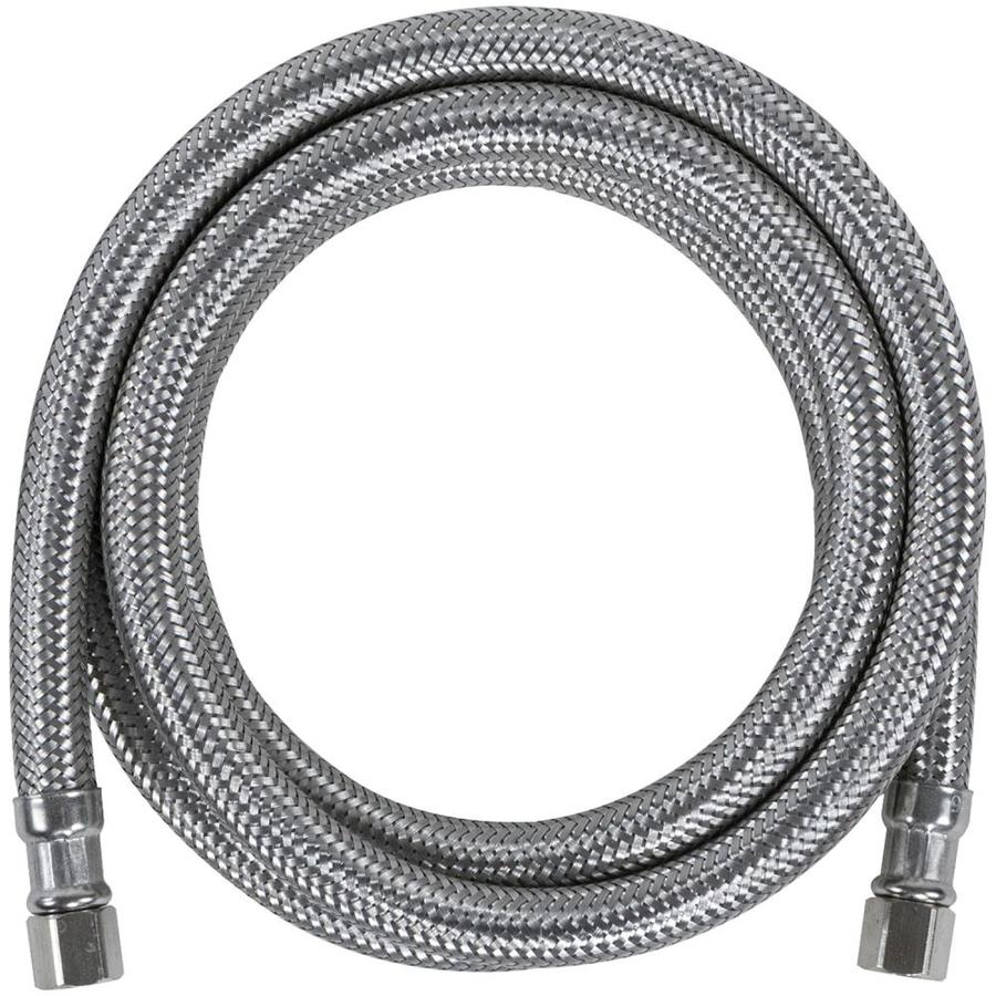 Braided Stainless Steel Length Fluidmaster 12IM72 Ice Maker Connector 72-Inch 6 Ft. 2 Pack 1//4 Compression Thread x 1//4 Compression Thread