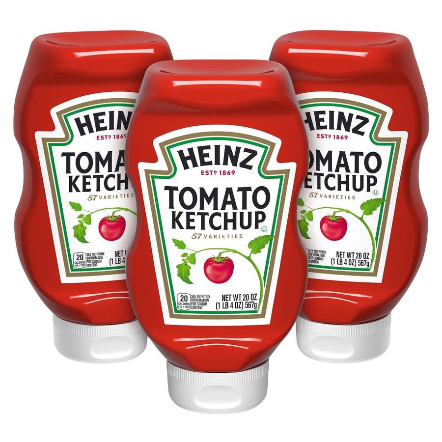 Heinz Heinz Ketchup Squeeze Bottle 20 Oz 3 Pack In The Snacks Candy Department At Lowes Com