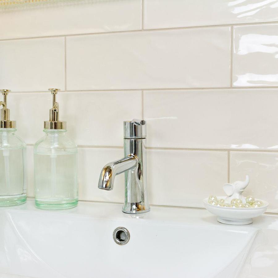 ivory glass backsplash