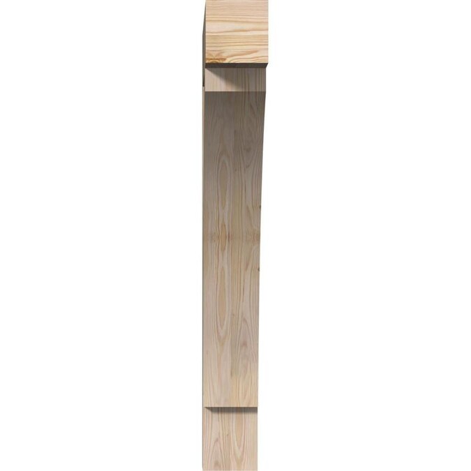 Ekena Millwork BKT06X38X44THR05SDF Thorton Block Rustic Wood Bracket 3 1//2W Douglas Fir Smooth 18 D x 18 H