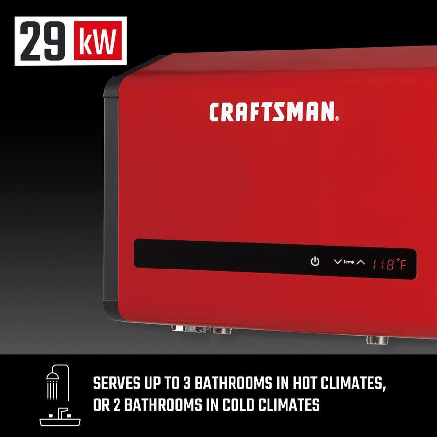 CRAFTSMAN 29kW 240Volt 5.7GPM Electric Tankless Water Heater in the