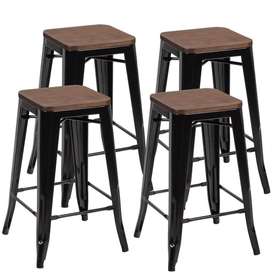 black counter height chairs set of 4