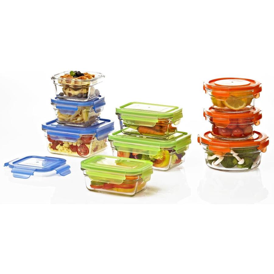 glass food storage set by glasslock