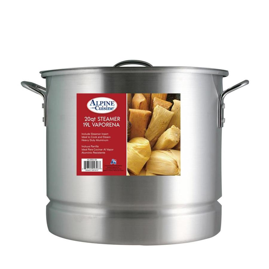 Alpine Cuisine 15-Piece Aluminum Stock Pot Set With Steamers And Lids ...