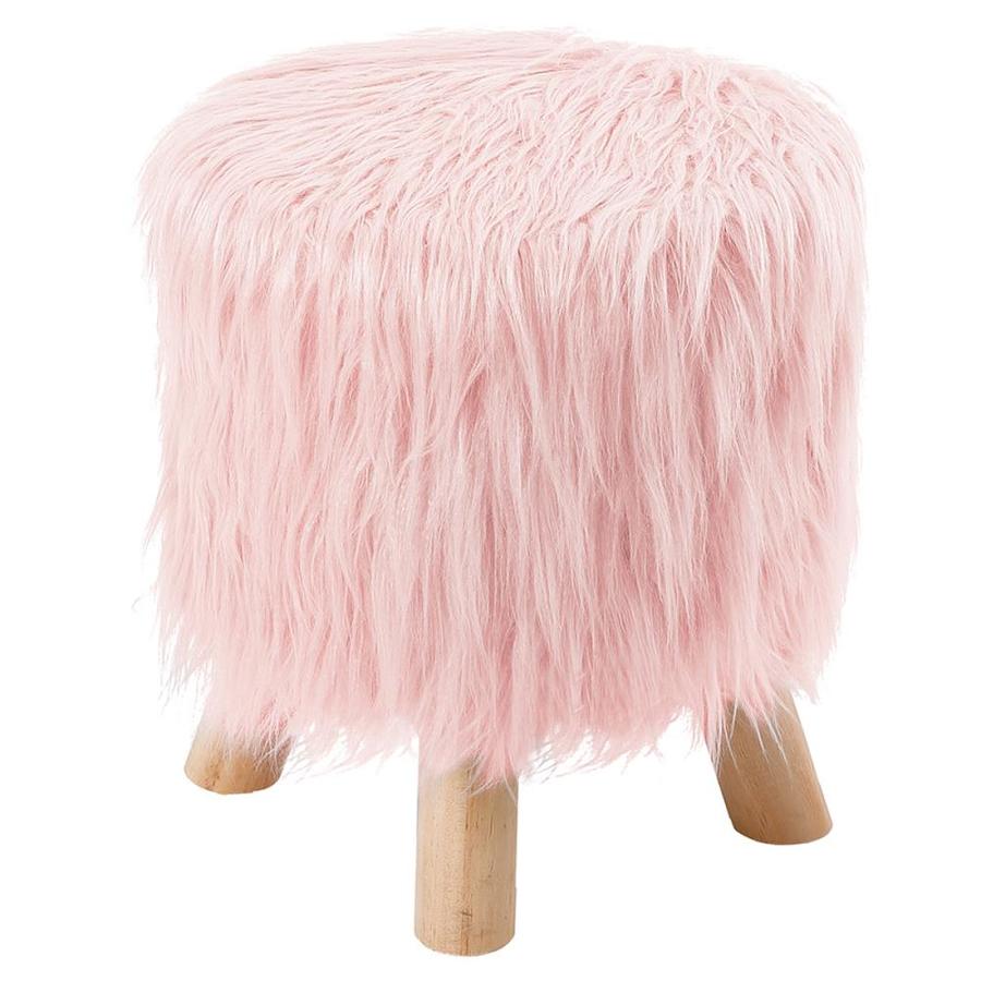 faux fur stool