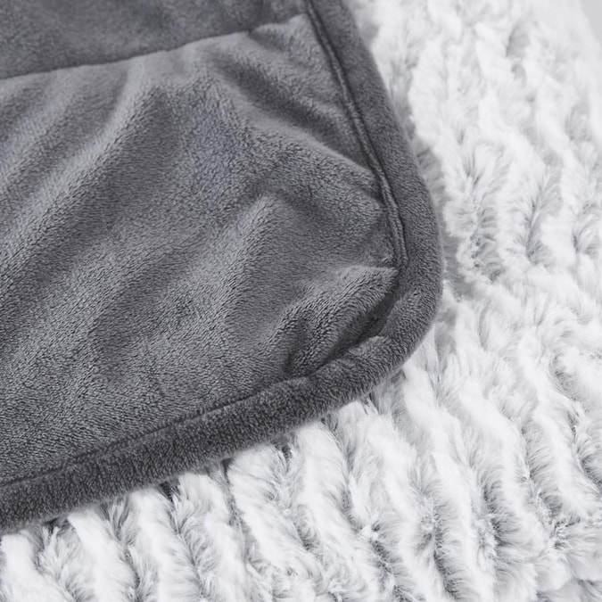 Dream Theory Dream Theory Plush Faux Fur Weighted Throw Blanket 10 lb